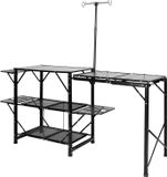 OEM Kampeertafel, inklapbare bijzettafels, spoelbak, draagvermogen tot 40 kg, 278 lbs