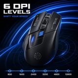 Merkloos Muis draadloos - Gamingmuis - 12800 DPI - Stille klik - Zwart en wit
