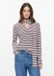 s.Oliver T-shirt V-hals Korte mouw Katoen Gestreept Bordeaux Maat 34