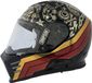 Simpson Venom Integraalhelm Rood/Zwart/Goud Maat S