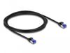 Delock 80228 Câble réseau Noir 2 m Cat6a S/FTP Rond
