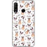 Huawei P30 Lite bedrukt siliconen hoesje noel mignon