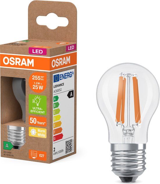 OSRAM LED-Lampe Mini BouKlassic E27 1.2W - Warm White