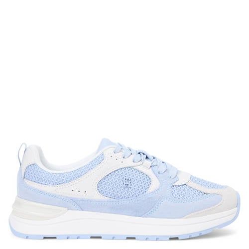 Tommy Hilfiger Leren Sneakers Lichtblauw