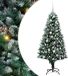 vidaXL Sapin de Noël artificiel Vert 150 cm PVC Acier Plastique