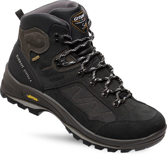 Grisport Everest Mid Unisex Wandelschoenen - Black - Maat 46