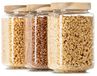 Icecat Lot de 3 bocaux de conservation en verre borosilicaté, capacité de 900 ml