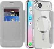 Techsuit SmartMag Book Wallet Case voor Apple iPhone Air - Grijs