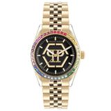 Philipp Plein Date Superlative PW2BA0623 Horloge - Staal - Goudkleurig - Ø 38 mm