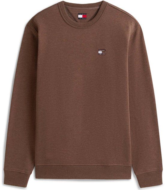 Tommy Jeans Tjm Reg Badge Crew E Sweater Heren M Bruin