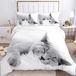 Solidchoice - Mignonne housse de couette chat 3D pour enfants