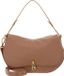 Coccinelle Leren Schoudertas Coccinelle Magie Soft Handbag Grained Leather Skin Lichtbruin