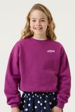 Garcia Meisjes Print Sweater Paars Lange mouw