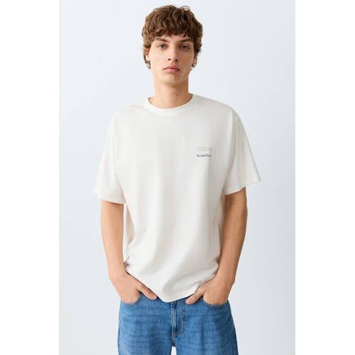 MANGO TEEN T-shirt met backprint - wit