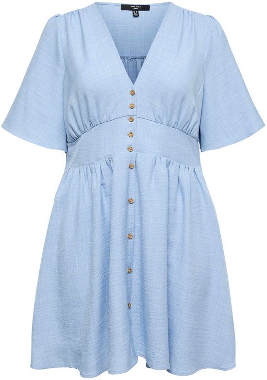 Vero Moda Curve Jurk VMCMELANEY Korte jurk Chambray Blue