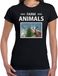 Bellatio Decorations Dieren foto t-shirt Geit - zwart - dames - farm animals - cadeau shirt Geiten liefhebber XL