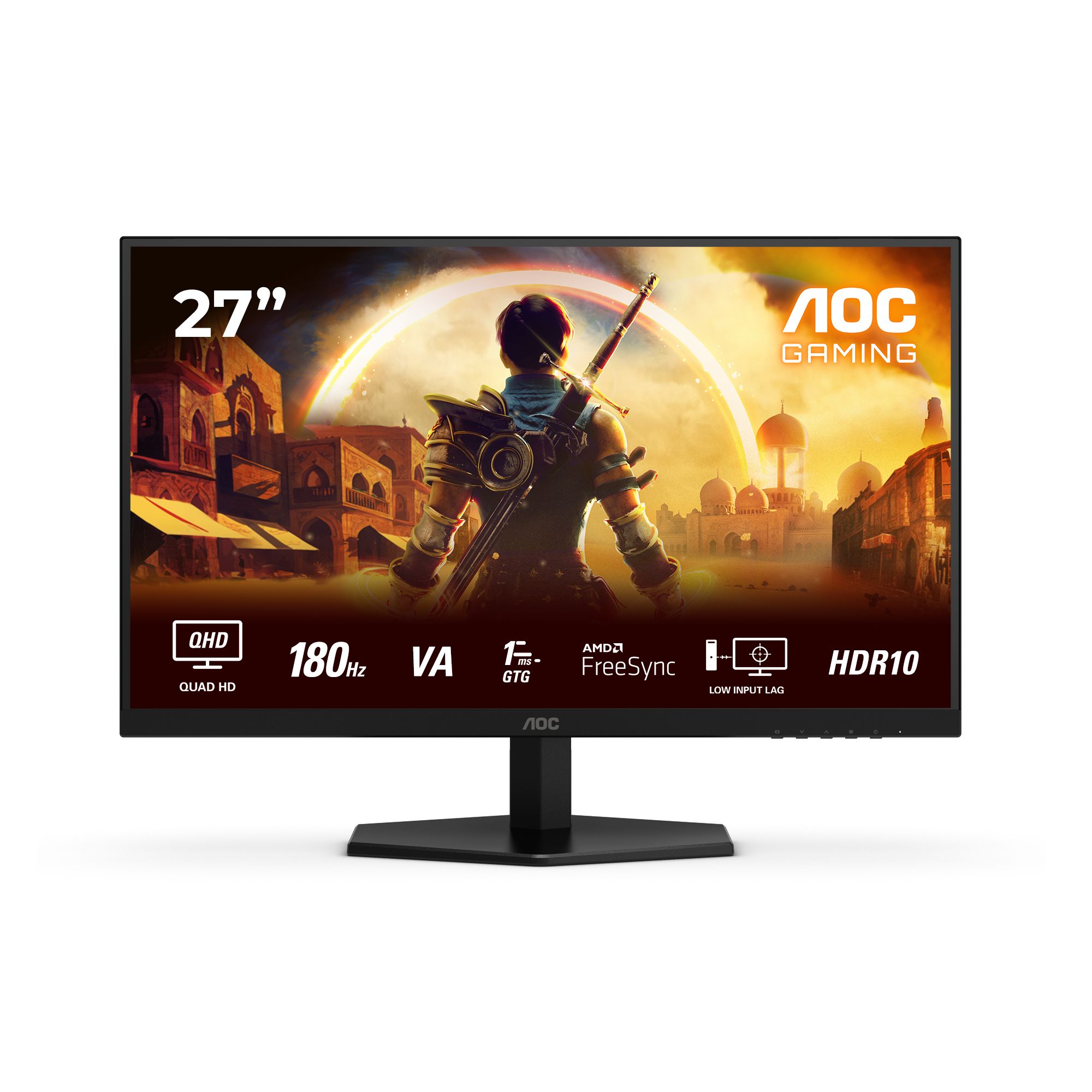 AOC Q27G42XNE computer monitor 68,6 cm (27\") Quad HD LED Zwart, Rood