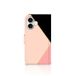 iPhone 16 Étui Zwart Roze Vormen