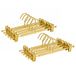 Amber Home Premium Matte Gold Aluminium Broek Hangers 10 Pack, 31 cm