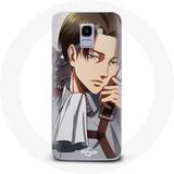 Maniacase Samsung Galaxy A6 2018 Attack of the Titans Levi Ackerman Manga Hoesje