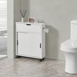 en.casa Badkamerkast Kempele niskast 67x52x17 cm wit