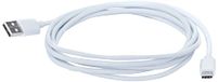 PremiumCord USB-C snellaadkabel, 2 m, 5 A supersnel opladen, USB type C-stekker naar USB A-stekker, USB 2.0, snellaad- en datakabel, geschikt voor type C-apparaten, wit