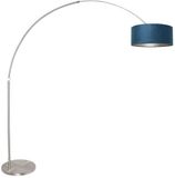 Steinhauer Sparkled Light 8241ST Booglamp Staalkleurig Metaal Textiel Hoogte Verstelbaar