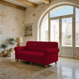 Italian Bed Linen Bankhoes uittrekbaar Fashionable Bordeaux 2-zits