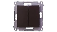 Kontakt-Simon DW5.01/46 Elektrische schakelaar, brons, accessoires voor elektrische messen (brons, kunststof, IP20, IP44, 250 V, 10 A, 75 mm)