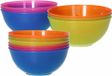 Merkloos / Sans marque Koopman International Gekleurde schaaltjes / kommetjes - 12x - kunststof - 13 cm