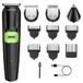 BarberBoss Alles-in-één verzorgingsset, baardtrimmer, tondeuse, neus- en oortrimmer, draadloze, gezichtsverzorging, USB-oplaadbaar, waterdicht