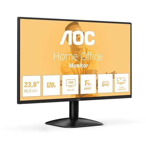 AOC 24B31H - 24" Full HD-monitor, 120 Hz, adaptieve beeldsynchronisatie (1920x1080, 1x D-Sub, 1x HDMI 1.4) zwart