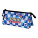 Sega-Sonic Blue Lay-2.0 Trousse triple, bleu