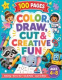 Color, Draw, Cut & Creative Fun: step-by-step drawing lessons, dot-to-dot puzzles, and cut-and-paste activities