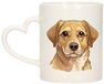 Bellatio Decorations Cadeau mok voor honden liefhebbers - Labrador Retriever - hartje - Cartoon - 300 ml
