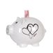 Casablanca Spaarvarken Big Love - keramiek - met slot en sleutel - afsluitbaar - hoogte 20 cm