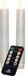 Anna's Collection LED dinerkaarsen - 2x st - parel wit - 18 cm - met afstandsbediening