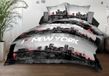 Dekbedovertrek New York Dekbedovertrek 240 x 260 cm + 2 kussenslopen - zachte en duurzame microvezel - onderhoudsvriendelijk - zwart