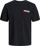 JACK&JONES JWHCORP LOGO TEE PLAY1 SS O-NECK Heren T-shirts Zwart L