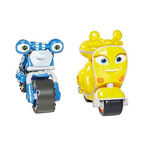 Ricky Zoom T20045 Loop & Scootio 2 Pack, 3 Inch Actiefiguren Wielen, Vrijstaand Kids Motorspeelgoed voor 3 Jaar Oude Jongens en Meisjes +