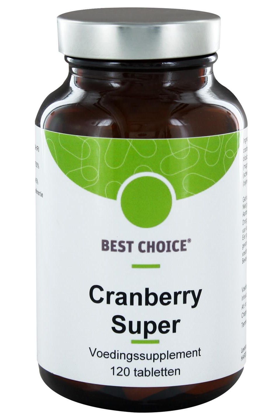 Best Choice Cranberry Super Tabletten 120st