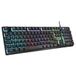 The G-Lab Keyz Caesium TKL Gaming-toetsenbord, USB, 87 toetsen, QWERTY-toetsenbord, meerkleurig, met LED-achtergrondverlichting, gaming, compact, zonder numeriek toetsenblok voor pc/PS4/PS5, wit