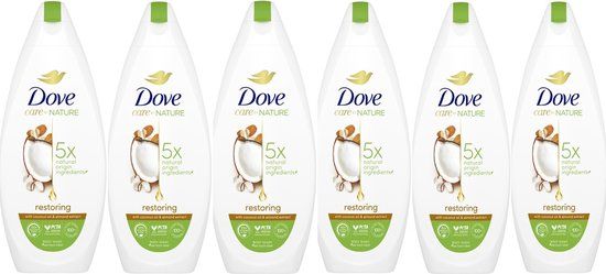 6x Dove Douchegel Restoring - 225ml - Droge Huid - 1350ml Totaal