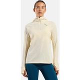 Odlo X-Alp Midlayer Hardloopshirt Dames - crème, Maat XS