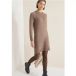 CECIL Zachte gebreide jurk urban taupe melange XL
