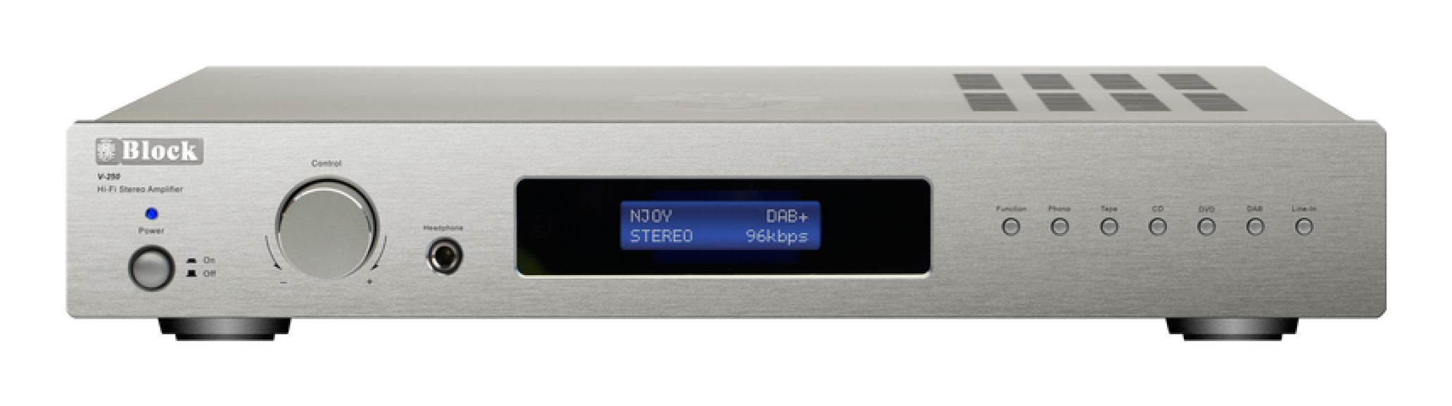Audioblock Block V-250 - 2.0 Channel Home Amplifier - Silver