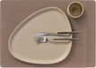 LIND DNA Placemats Nupo - Leer - Truffel - 45 x 35 cm - 2 Stuks