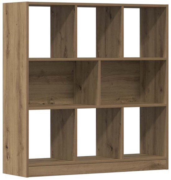 vidaXL Boekenkast - 97,5x29,5x100 cm - Bewerkt Hout - Artisanaal Eikenkleur
