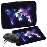 PEDEA Dark World 33,8 cm (13.3") Opbergmap/sleeve Zwart, Paars