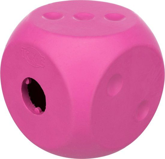 Trixie Snackbal Hond Dobbelsteen Assorti - Blauw - 5 cm